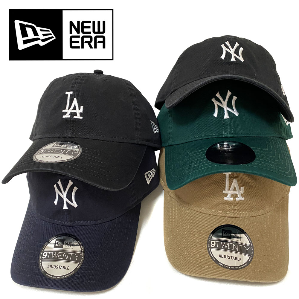 NEW ERA 9TWENTY MLBフラットエンブロイダリー ミニロゴ (ニューヨーク・ヤンキース/ロサンゼルス・ドジャース) 【13054571/13054572/13054573/13054574/13054575】