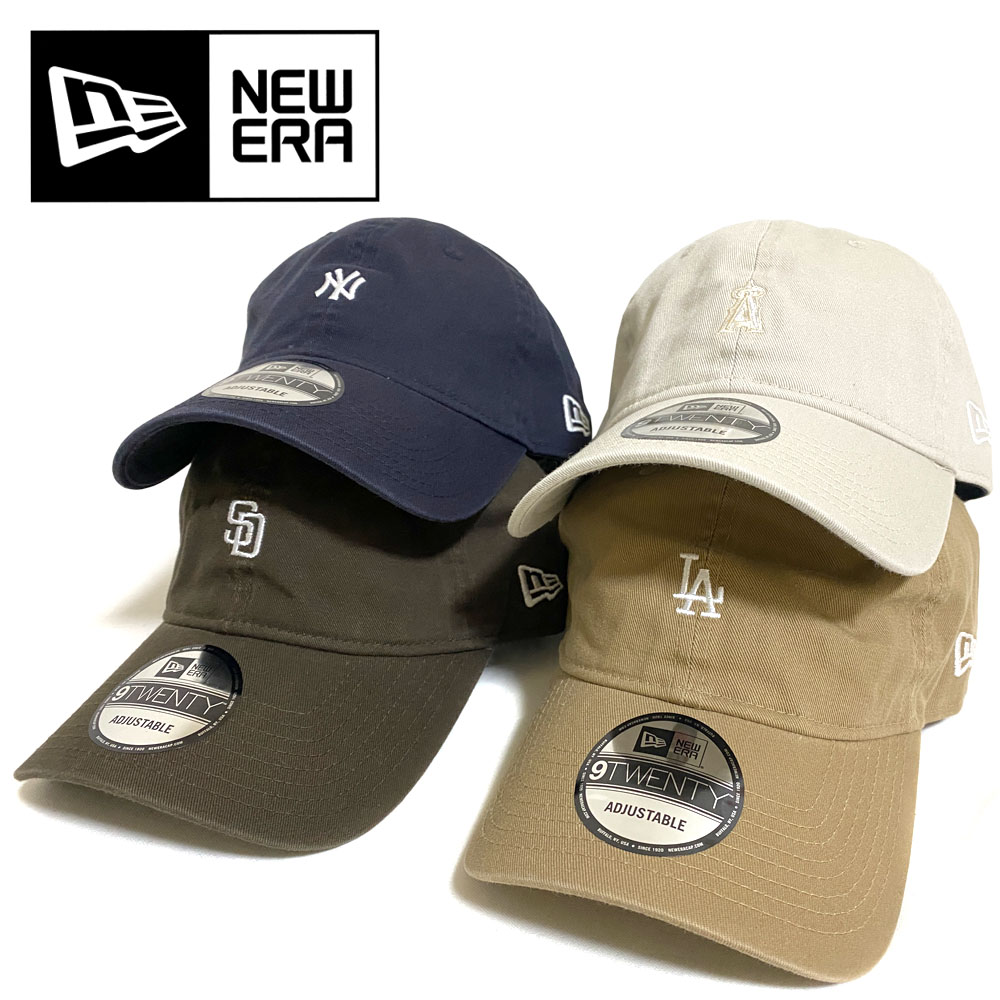 NEW ERA 9TWENTY MLB Mini Logo (サンディエゴ・パドレス/ロサンゼルス・ドジャース/ロサンゼルス・エンゼルス/ニューヨーク・ヤンキース) 【13750691/13750701/13750711/13328450】