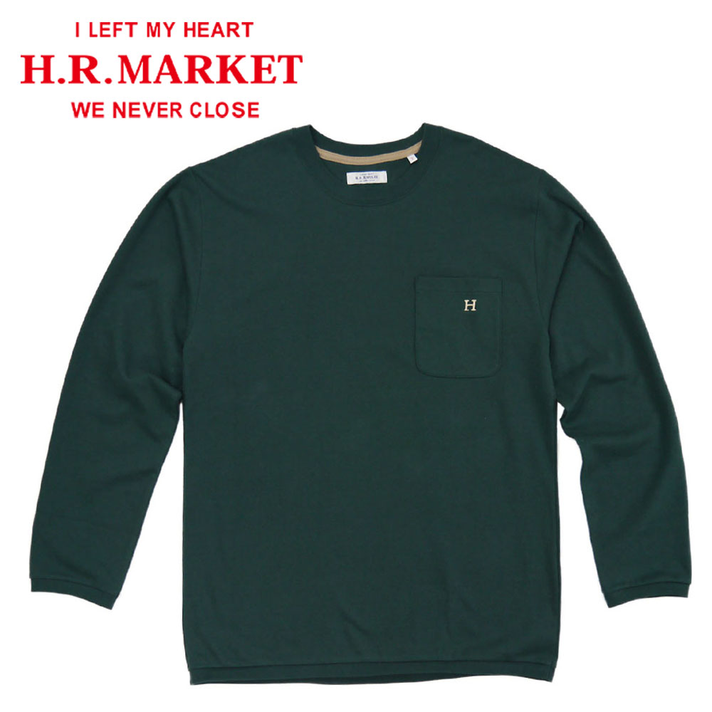 HOLLYWOOD RANCH MARKET Hエンブロイダリー ナローリブ ロングスリーブ Tシャツ 【700083751】