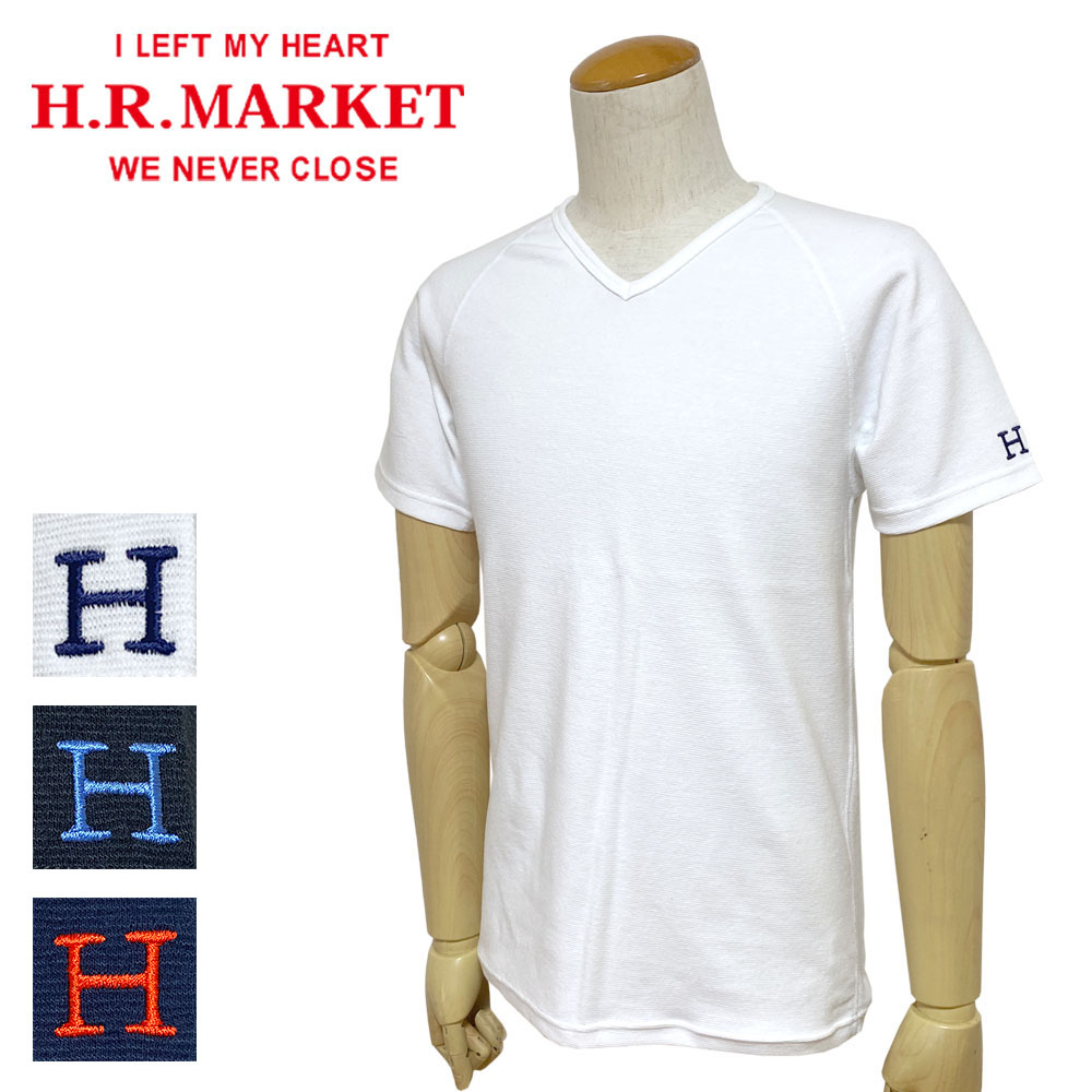 HOLLYWOOD RANCH MARKET ストレッチフライス Vネックショートスリーブ Tシャツ ユニセックス【1004676】