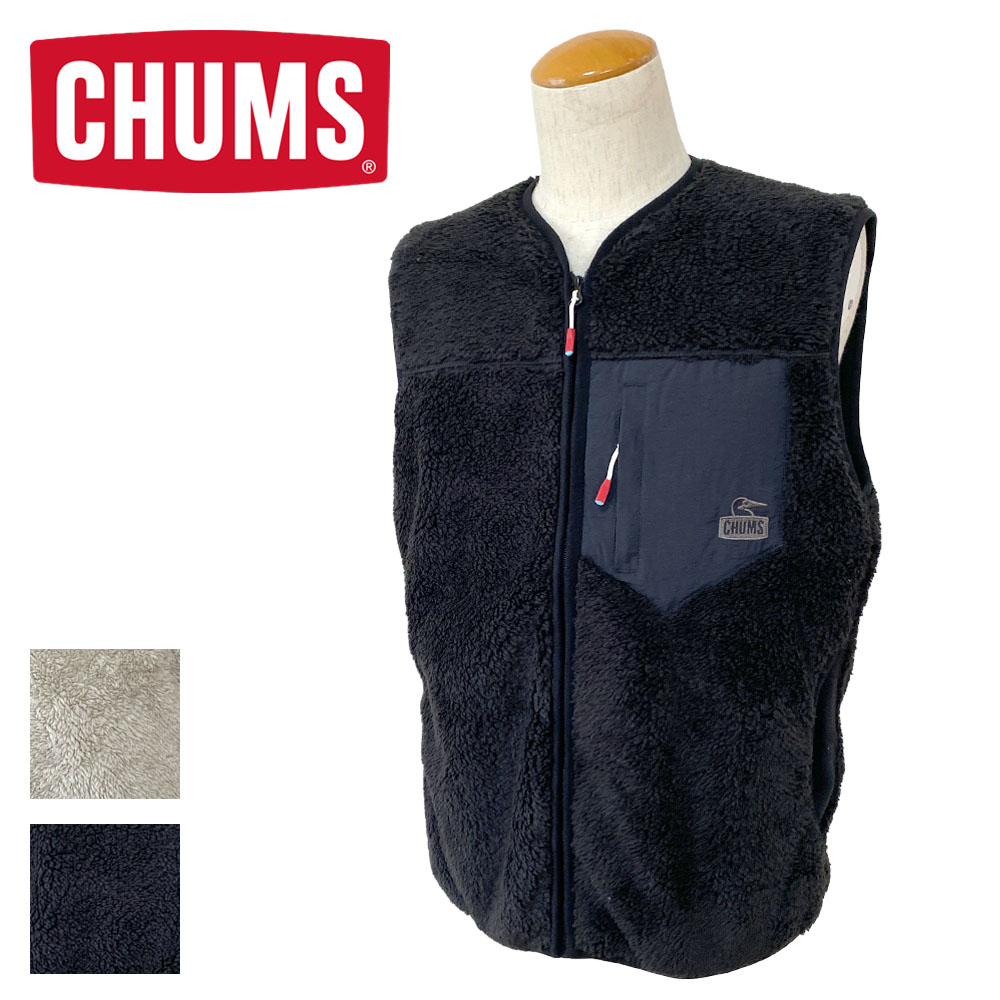 CHUMS チャムス Bonding Fleece No Collar Vest ボンディングフリースノーカラーベスト メンズ CH04-1433