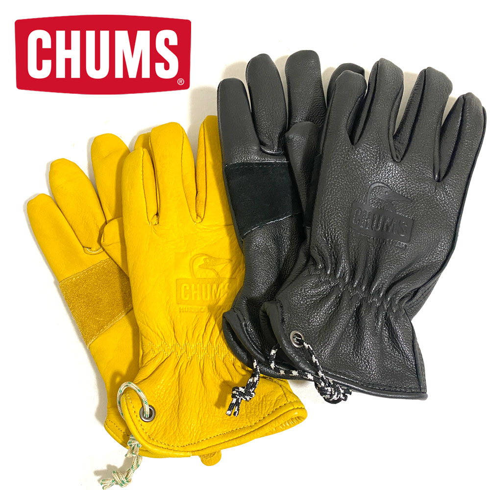 CHUMS Booby Face Leather Gloves/ブービーフェイスレザーグローブ Unisex 【CH09-1271】