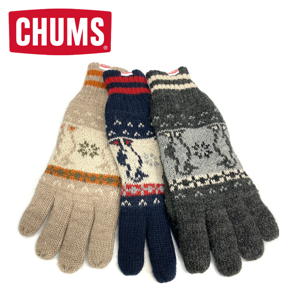 CHUMS Booby Snow Knit Glove / ブービースノーニットグローブ 手袋 【CH09-1293】