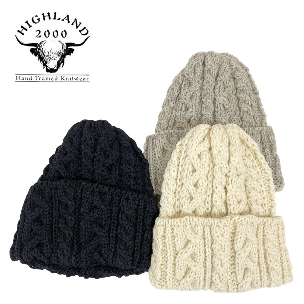HIGHLAND 2000 ハイランド2000 BW 016 Cable Bob Cap ユニセックス HL-24FW-0001