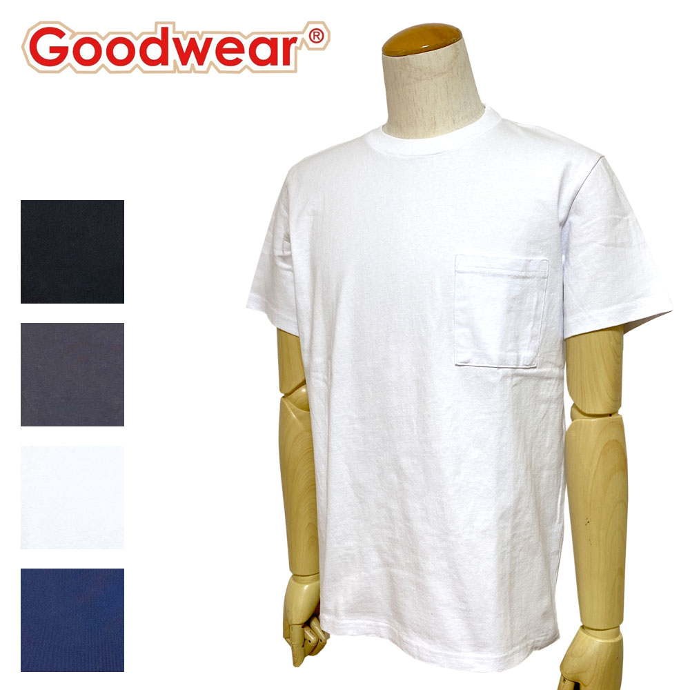 Goodwear USAコットン ポケットクルーネックTシャツ Men's 【2W7-2500】