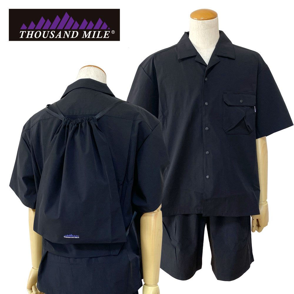 THOUSAND MILE サウザンドマイル SHORT SLEEVE SHIRT & SHORT PANTS SET ショートスリーブシャツ＆ショートパンツ&バッグ セット メンズ TM251NP00021