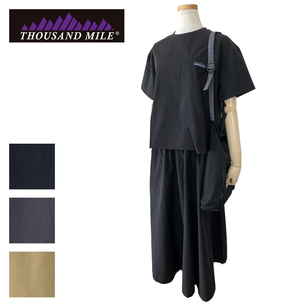 THOUSAND MILE サウザンドマイル SHORT SLEEVE T-SHIRT & SKIRT SET ショートスリーブTシャツ＆スカートセット セットアップ レディース TM241NP00112