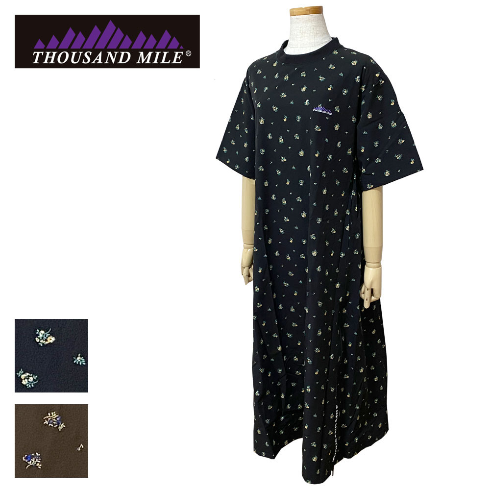 THOUSAND MILE サウザンドマイル SHORT SLEEVE OP ショートスリーブワンピース プリント レディース TM261QP00052