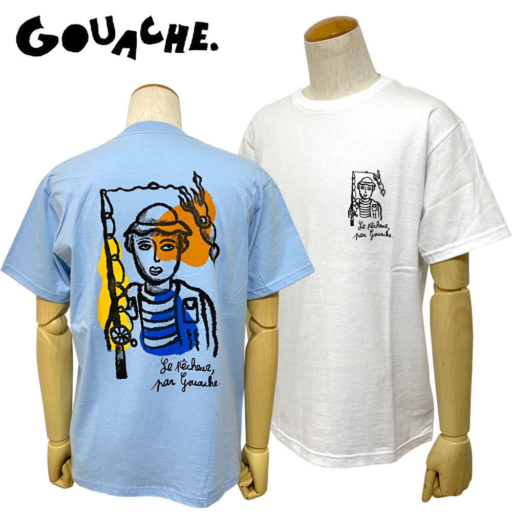 GOUACHE LE PECHEUR print Tee Men's 【GO221CT12040】
