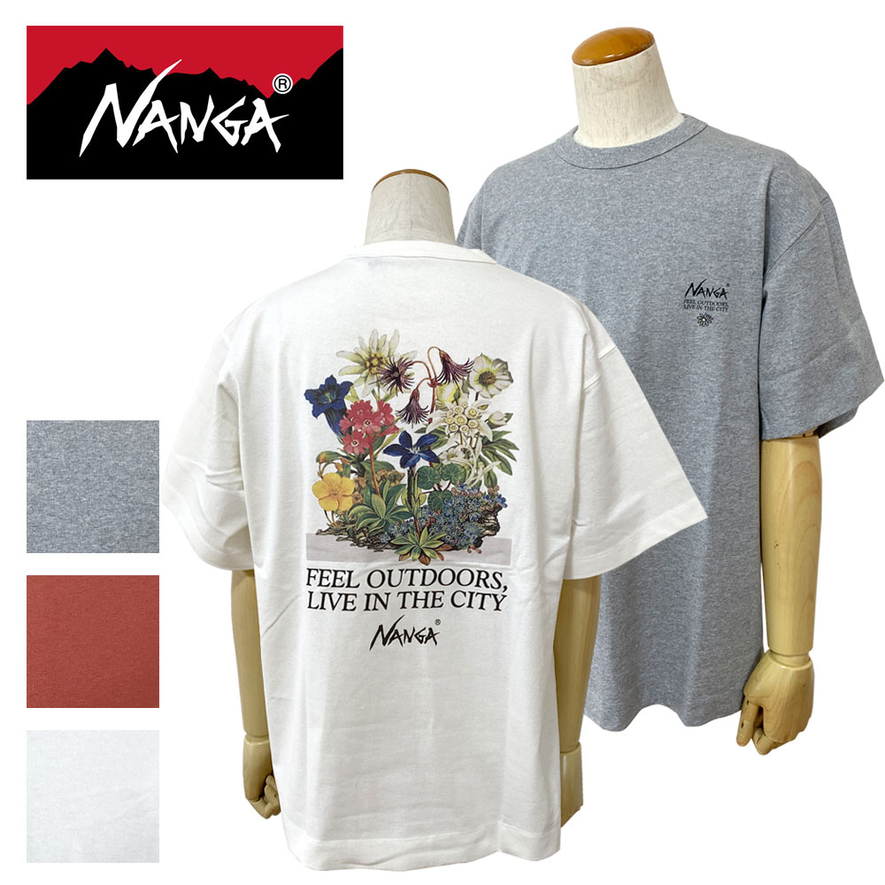 NANGA ナンガ ECO HYBRID VINTAGE FLOWER TEE エコハイブリッド ビンテージフラワー Tシャツ メンズ N2610-1M036Z