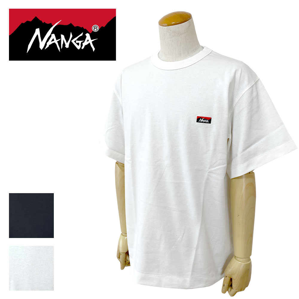 NANGA ナンガ ECO HYBRID BOX LOGO EMBROIDERY TEE エコハイブリッド ボックスロゴ エンブロイダリーTシャツ メンズ NW2411-1G804