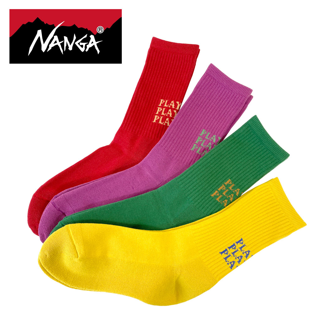 NANGA ナンガ PLAYFUL COLOR SOCKS プレイフルカラーソックス N2502-3H316Z