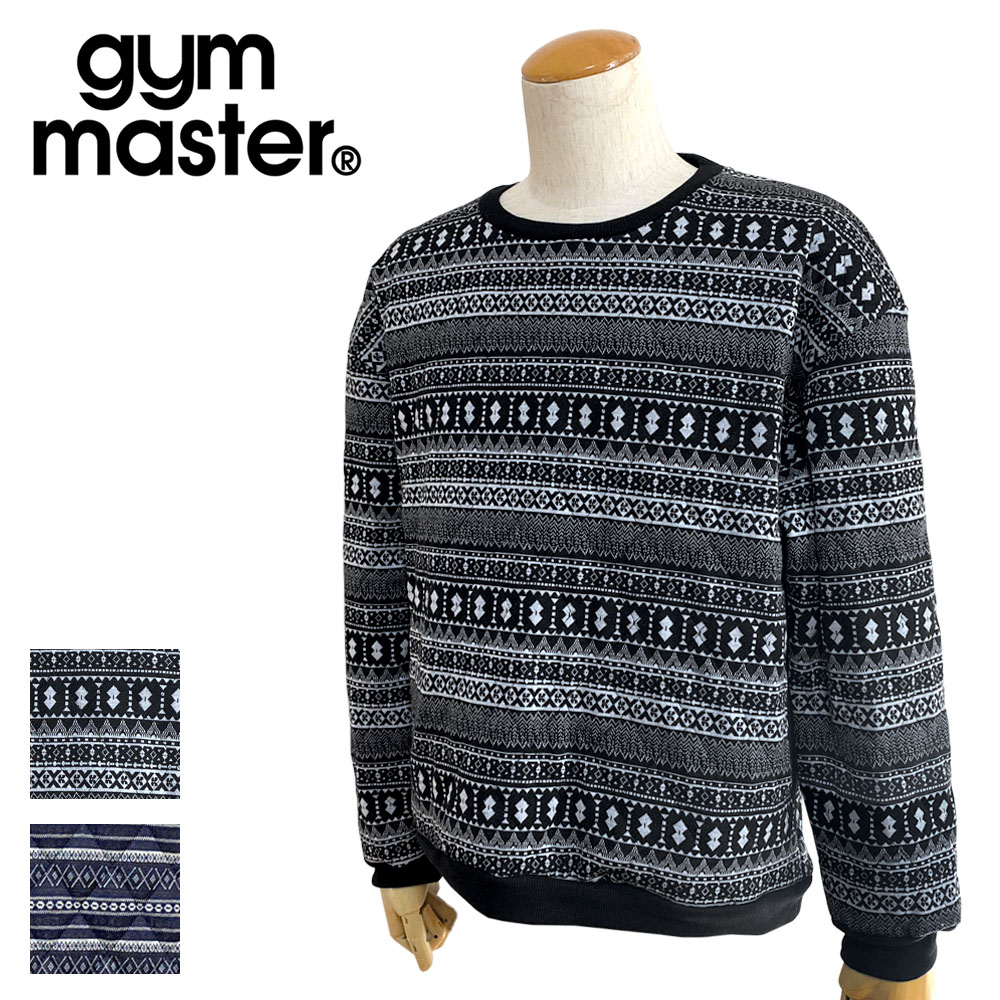 gym master ジャガードキルトクルーネック Men's 【G921637】
