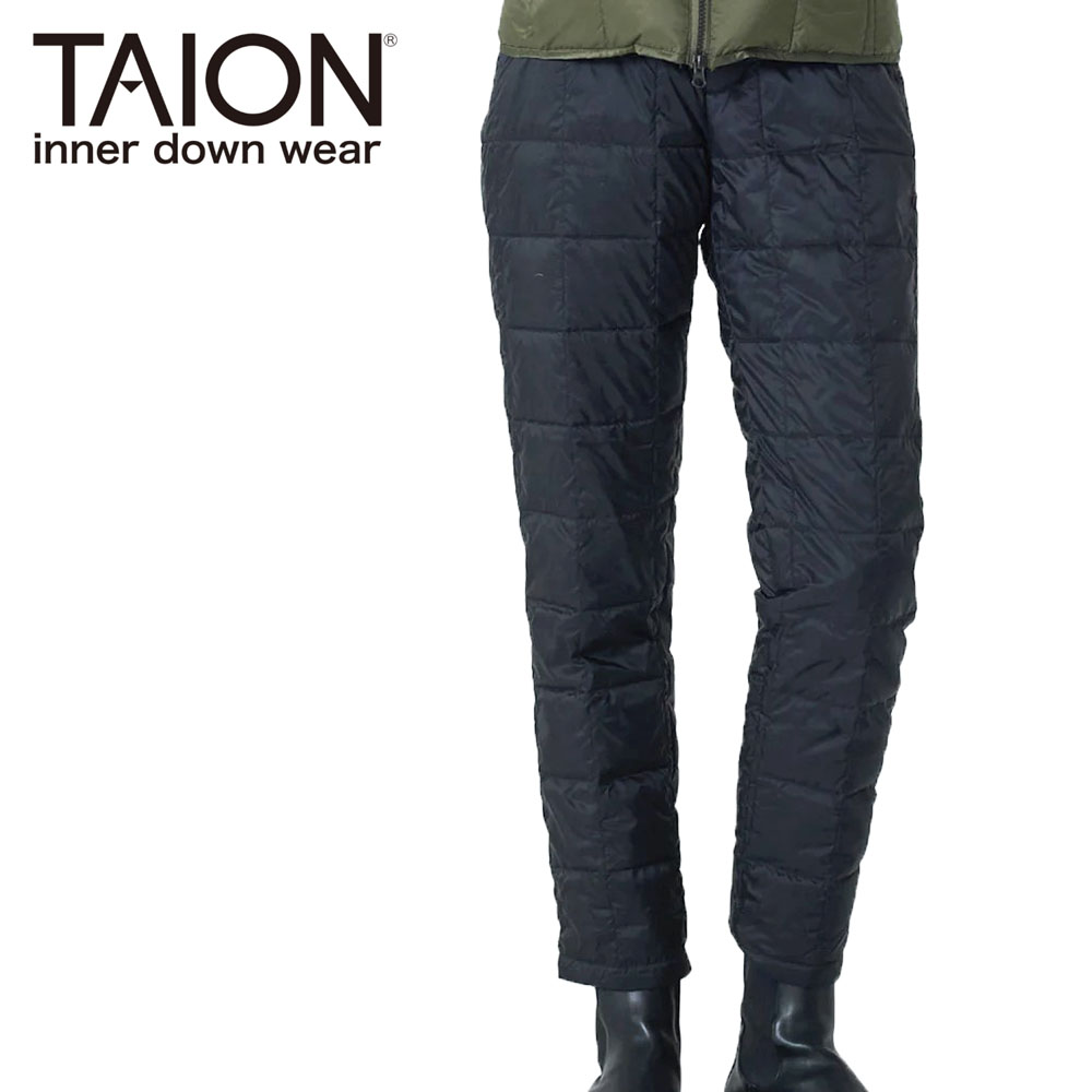 TAION タイオン ベーシック テーパード ダウンパンツ レディース W131TD