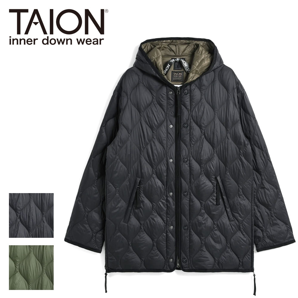 TAION タイオン ミリタリー M65 Wジップ ダウンパーカー ソフトシェル メンズ レディース ユニセックス M65LSZBML-1PK