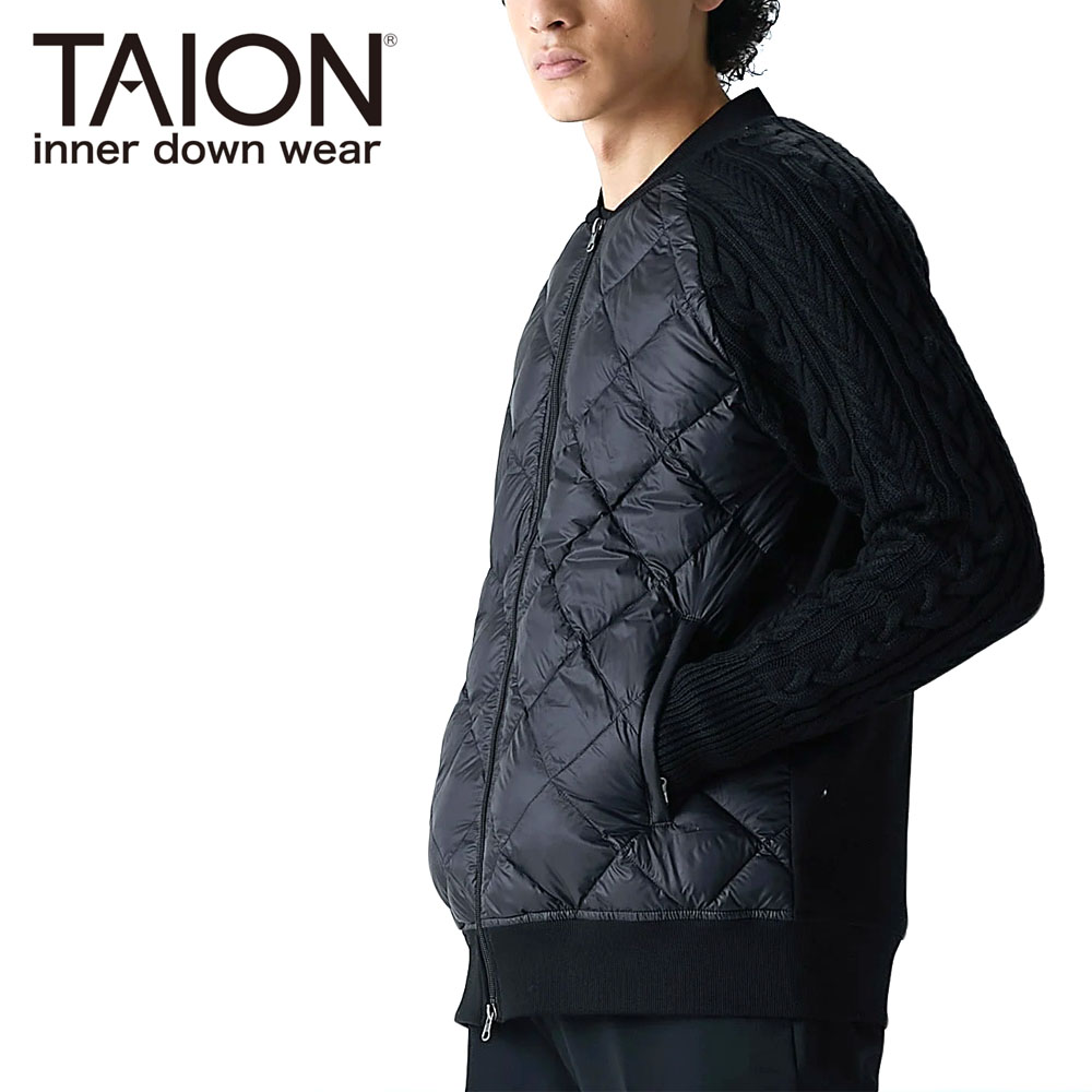 TAION シティ ダウン+ニット+スウェット Wジップ ジャケット Unisex 【101SNSWCI】