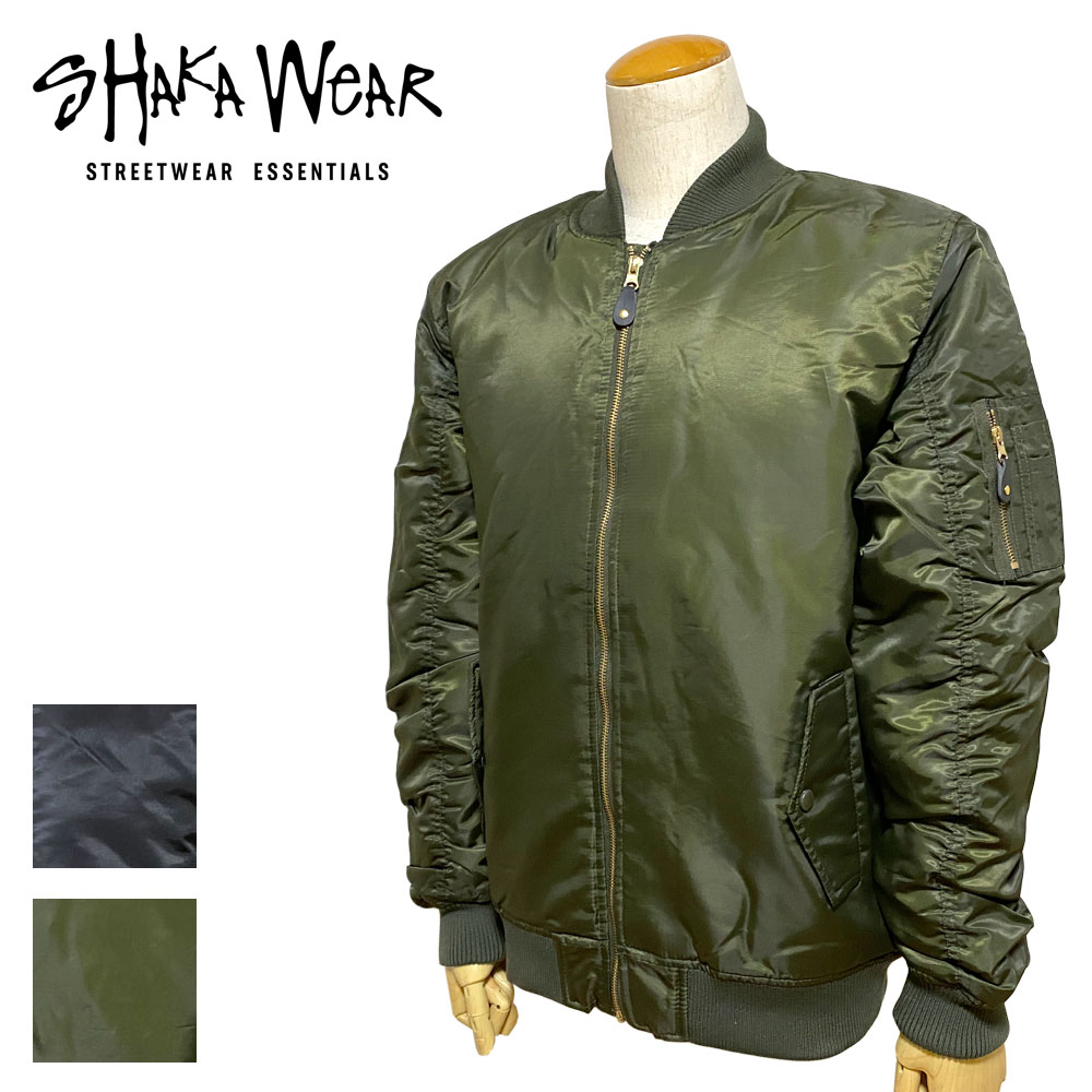 SHAKA WEAR NYLON BOMBER JACKET Men's 【SW2032】