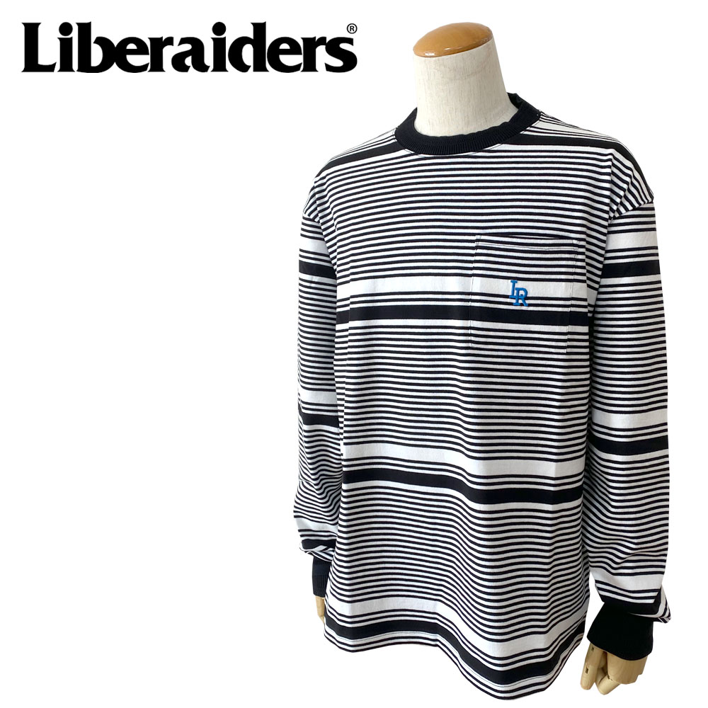 Liberaiders リベレイダース MULTI STRIPE L/S TEE メンズ 705022401