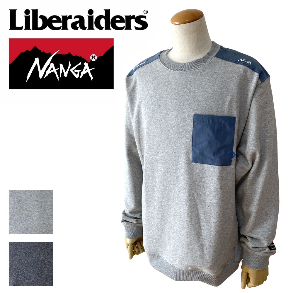 NANGA × Liberaiders ナンガ × リベレイダース ECO HYBRID SWEATSHIRT メンズ 733022413