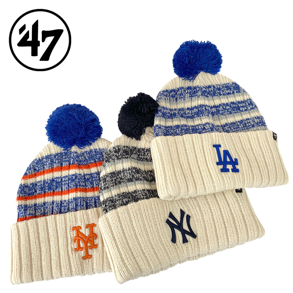 '47 フォーティーセブン Tavern '47 Cuff Knit Natural タバーン '47 カフニット ナチュラル ロサンゼルス・ドジャース ニューヨーク・メッツ ニューヨーク・ヤンキース TAVRN12ACE TAVRN16ACE TAVRN17ACE