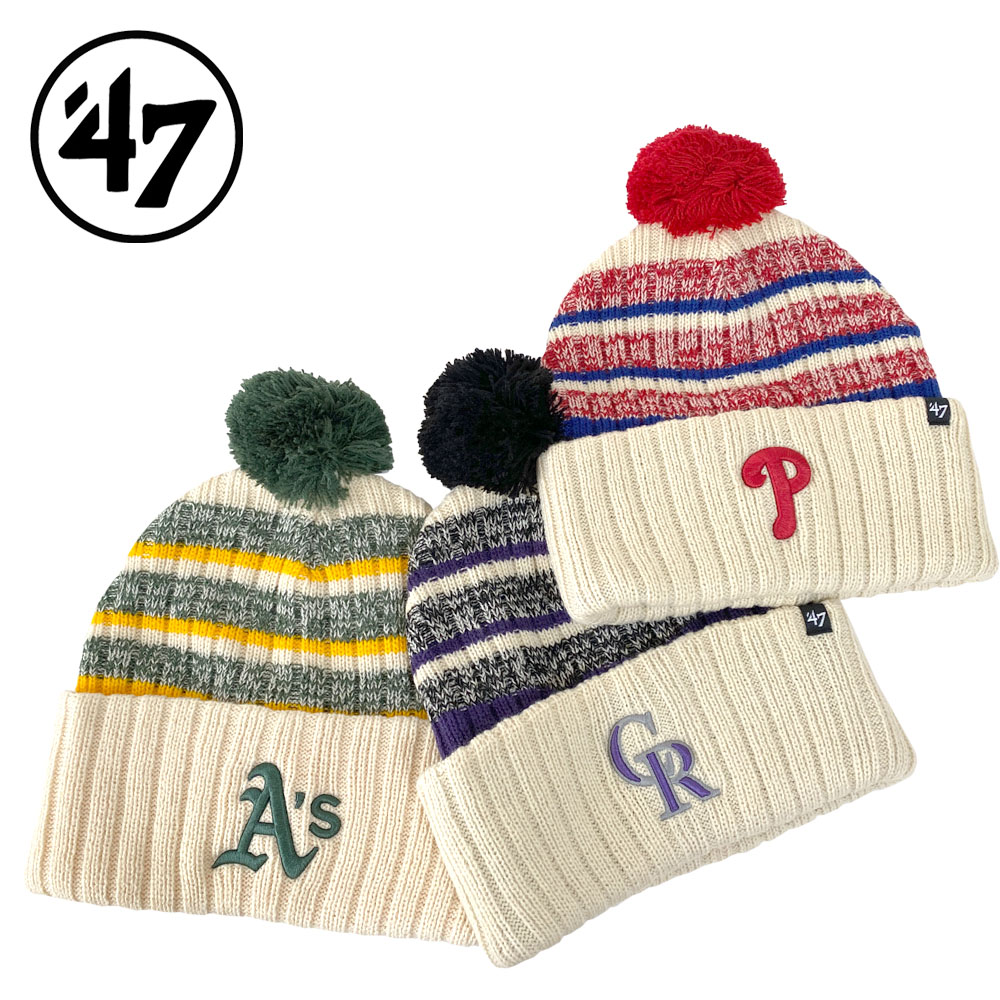 '47 フォーティーセブン Tavern '47 Cuff Knit Natural タバーン '47 カフニット ナチュラル オークランド・アスレチックス フィラデルフィア・フィリーズ コロラド・ロッキーズ TAVRN18ACE TAVRN19ACE TAVRN27ACE