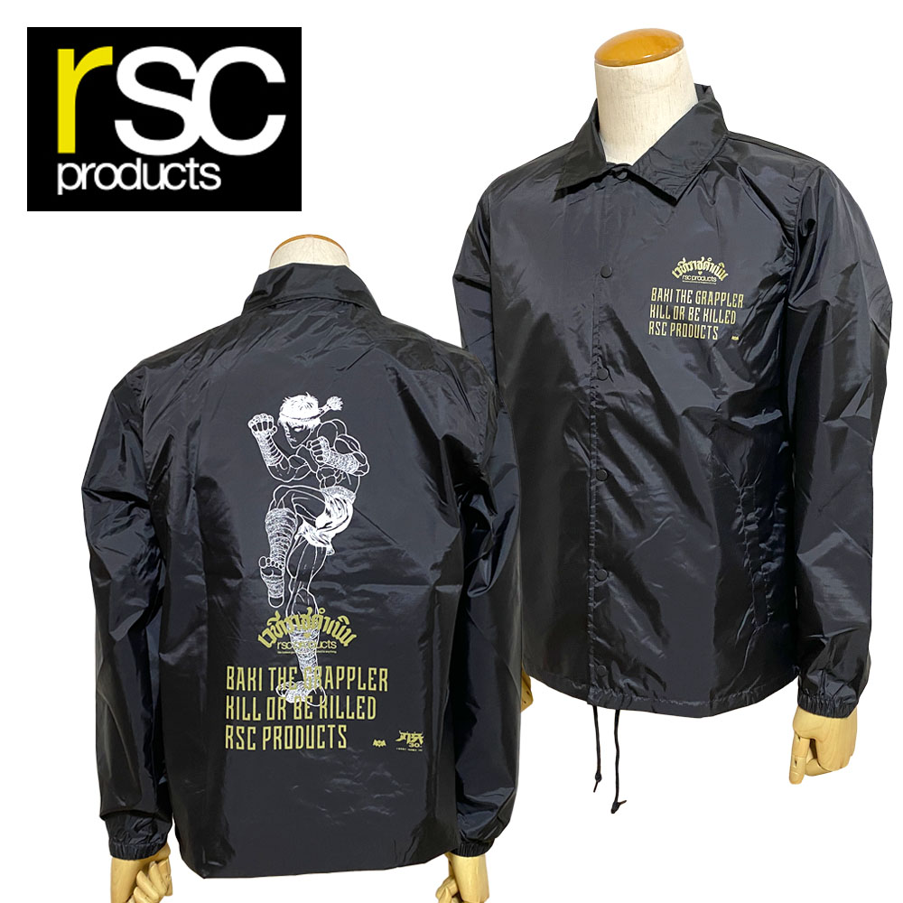 rsc products RSC×BAKI コラボ コーチジャケット Men's (グラップラー刃牙/BAKI30周年記念)