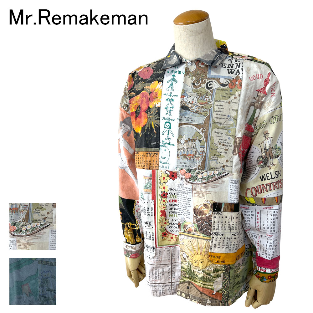 Mr.Remakeman ミスターリメイクマン Junk Tapestry Shirt メンズ 2308681