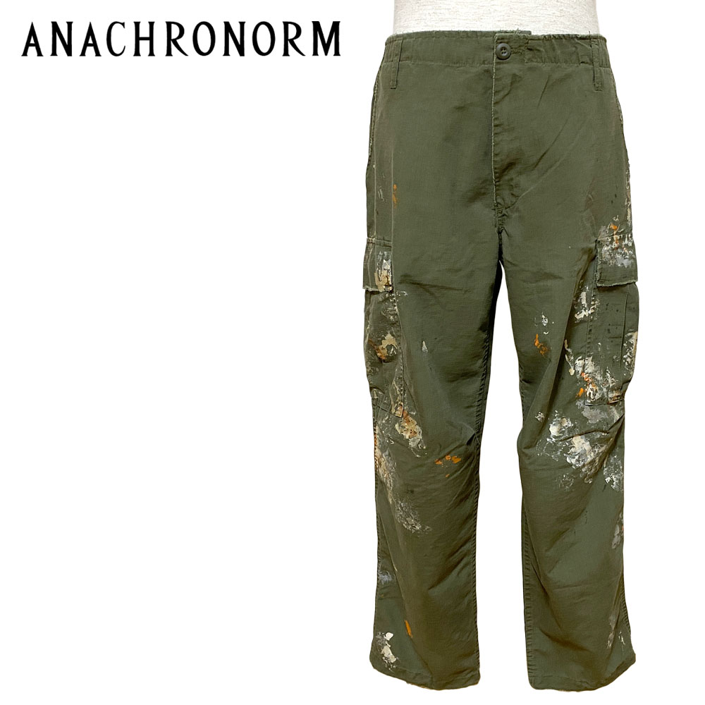 ANACHRONORM DIRT PAINT FATIGUE PANTS Men's 【AN243】