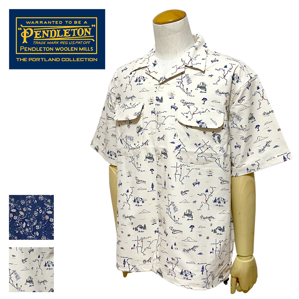 PENDLETON ペンドルトン Open Collar Shirt SS オープンカラーシャツ メンズ 5275-0006