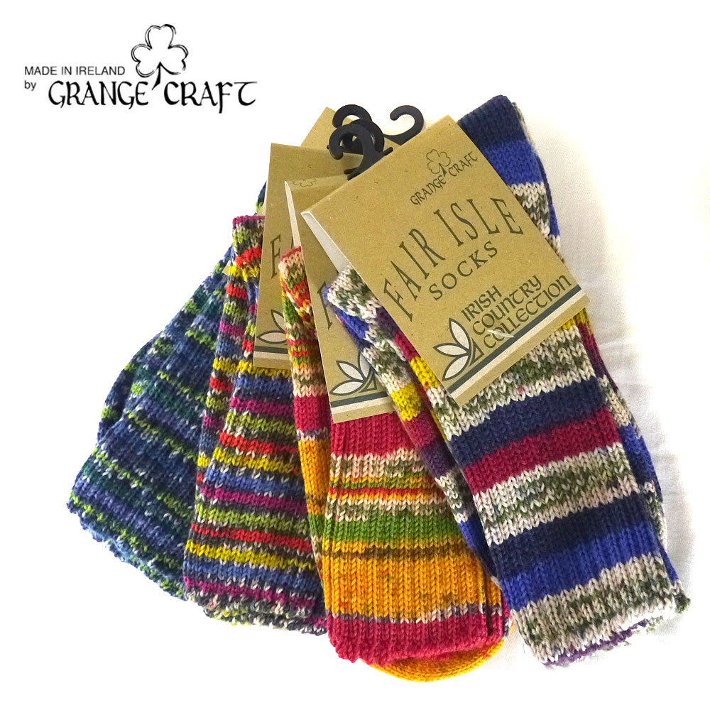 GRANGE CRAFT FAIR ISLE SOCKS/フェアアイル ソックス Unisex 【FAIRISLE-W-OF/FAIRISLE-M-OF】
