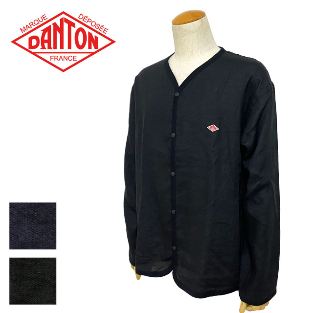 DANTON リネン シャツカーディガン Men's 【DT-A0144 LNB】