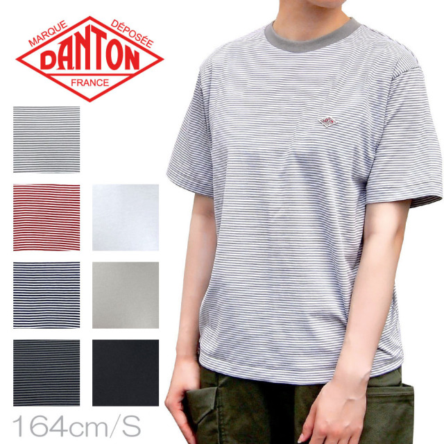 DANTON ダントン コットンポリエステル クルーネックTシャツ レディース DT-C0195 CVT