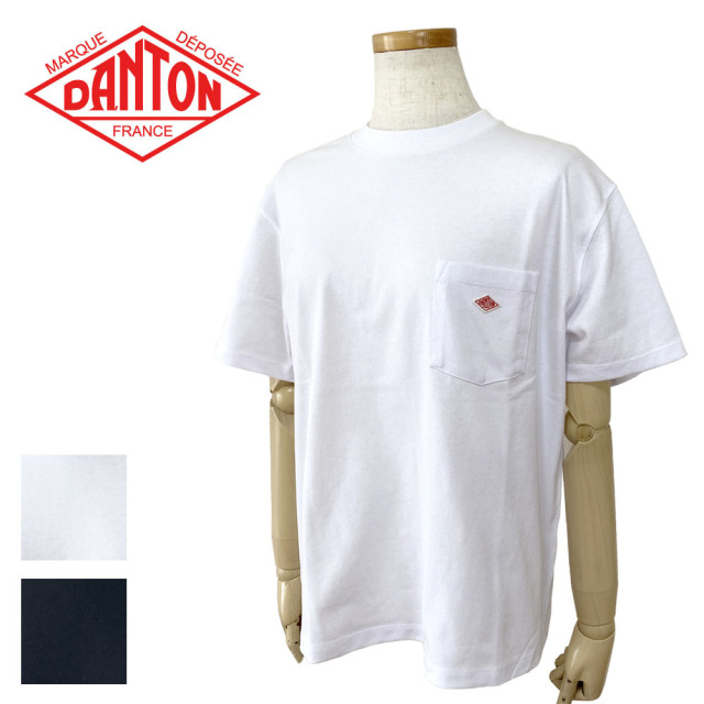 DANTON ダントン ポケットクルーネックTシャツ レディース DT-C0197 TCB