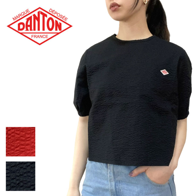 DANTON ダントン ローンリンクル プルオーバーシャツ レディース DT-B0439 UKK