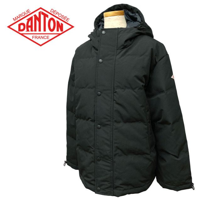 【美品】DANTON キルトダウンフードジャケット DT-A0008 DANTON/ダントン POLYESTER DOWN DT-A0008（ダウンジャケット