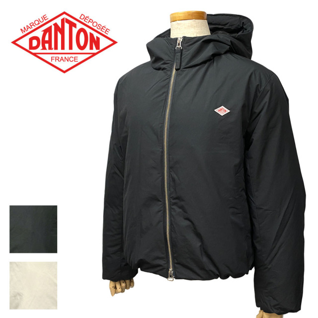 DANTON ポリエステルタフタ ダウンフードジャケット Lady's 【DT-A0380