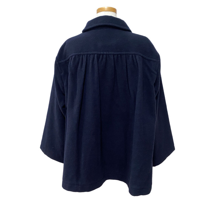 DANTON 24AW ギャザーショートコート WOMEN ネイビー DANTON ダントン ギャザーショートコート レディース DT-A0541 SWP