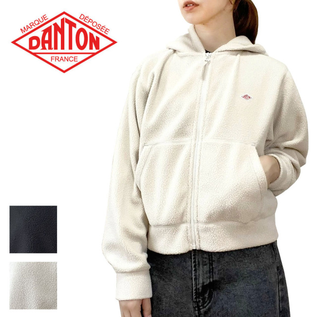 DANTON ダントン ポーラテック ボアフリースジップパーカー レディース DT-C0363 POL