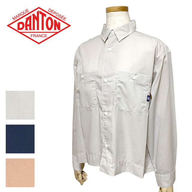 DANTON T/Cポプリン ショート ワークシャツ Lady's 【DT-B0119 TCV】