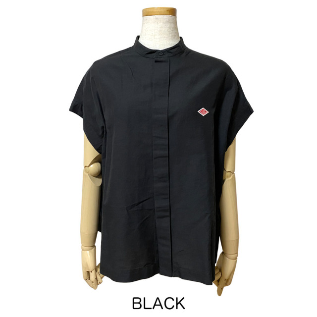 DANTON ダントン コットンリネン スリーブレスシャツ レディース DT