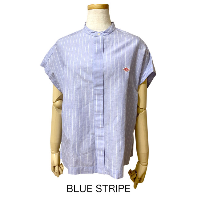 DANTON ダントン コットンリネン スリーブレスシャツ レディース