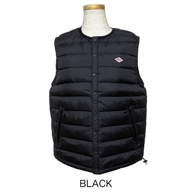 DANTON ダントン クルーネック インナーダウンベスト レディース DT