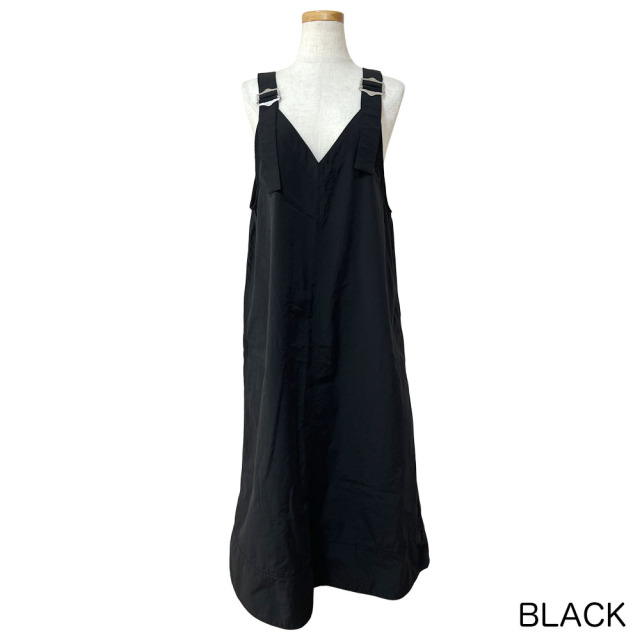 Vネック サロペットワンピース ダントン DANTON [ダントン] W V-NECK OVERALLS SKIRT [DT-F0048NCP] V