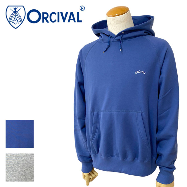 Orcival オーシバル コットン裏毛 フードプルオーバー メンズ OR-C0432 MAZ Orcival オーシバル コットン裏毛 フードプルオーバー メンズ OR-C0432