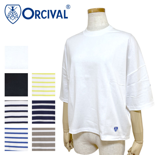 Orcival ワイド クルーネック半袖Ｔシャツ Lady's 【OR-C0213 BFJ】