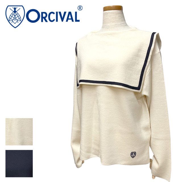 Orcival セーラーカラーニット Lady's 【OR-D0059 CAS】