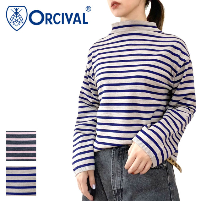 Orcival オーシバル モックネックプルオーバーニット レディース OR-D0113 CRA