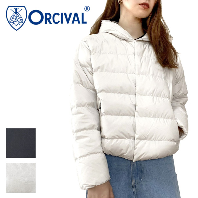 Orcival オーシバル ライトダウンフードブルゾン レディース OR