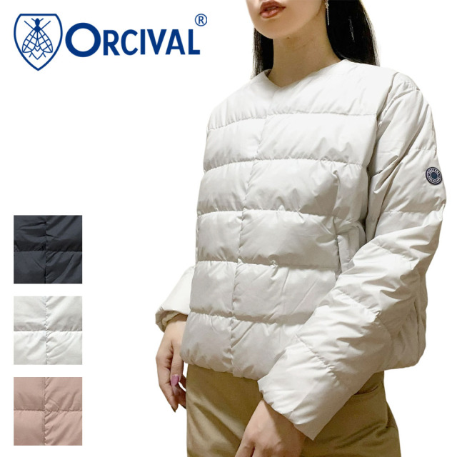 Orcival オーシバル カラーレス ライトダウン ブルゾン レディース OR-A0603 DPR