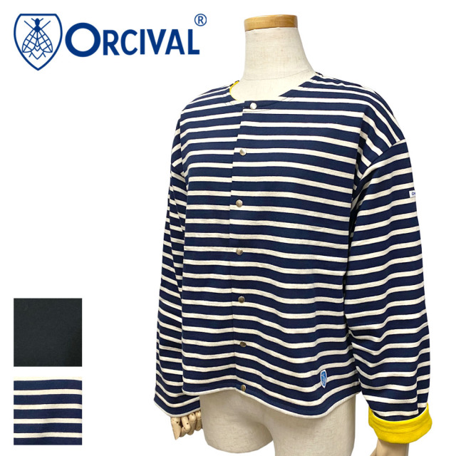 Orcival オーシバル 裏フリース クルーネックカーディガン レディース OR-C0273 BDJ
